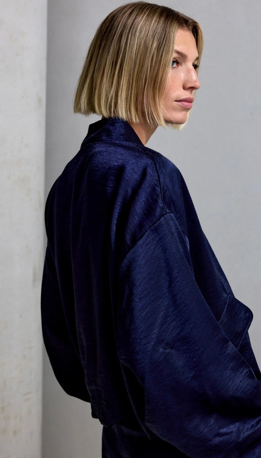 Femmes du sud jacket lacy navy