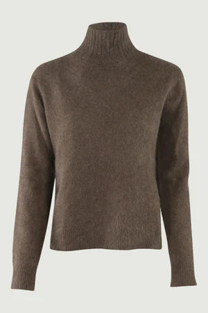 Six Ames jade sweater chocolate melange