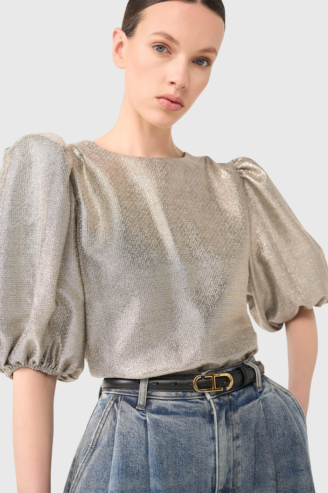 Janice zayn top goud
