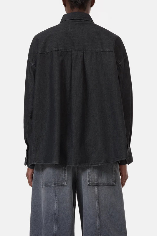 Closed denim cape blouse