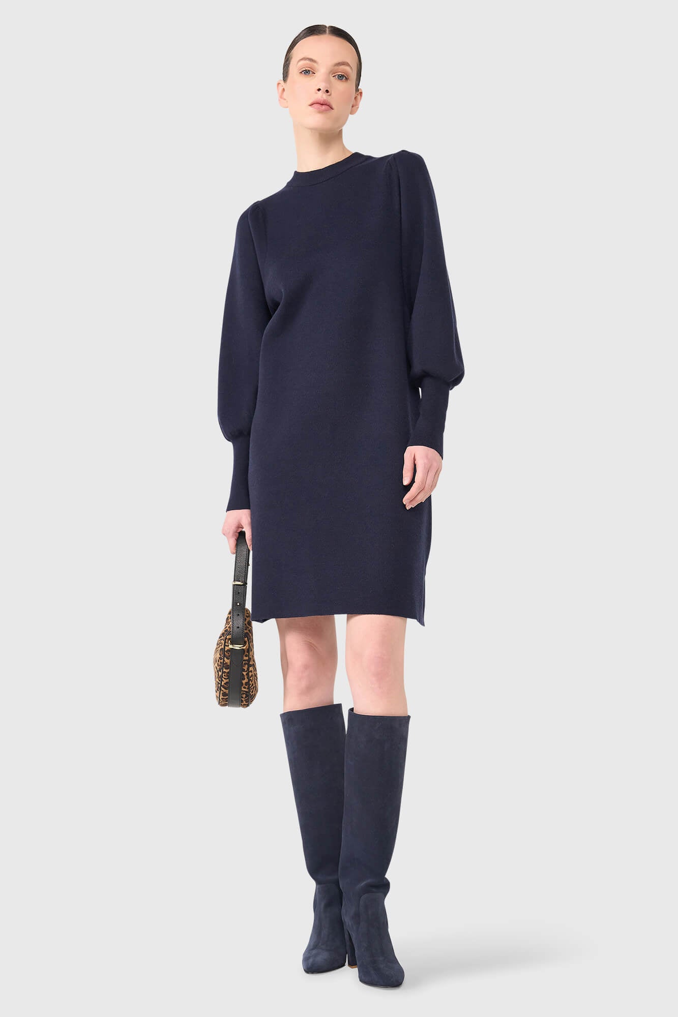 Janice jurk clay blauw