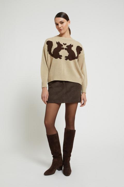 Ottodame velvet skirt