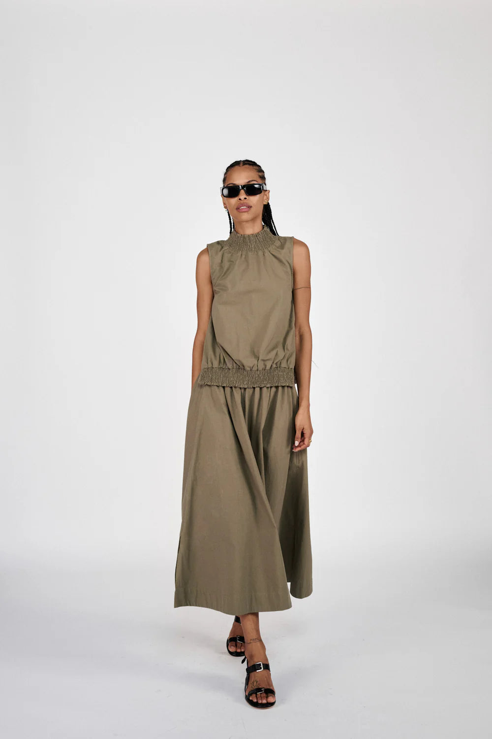 Rabens Saloner poplin top fiola