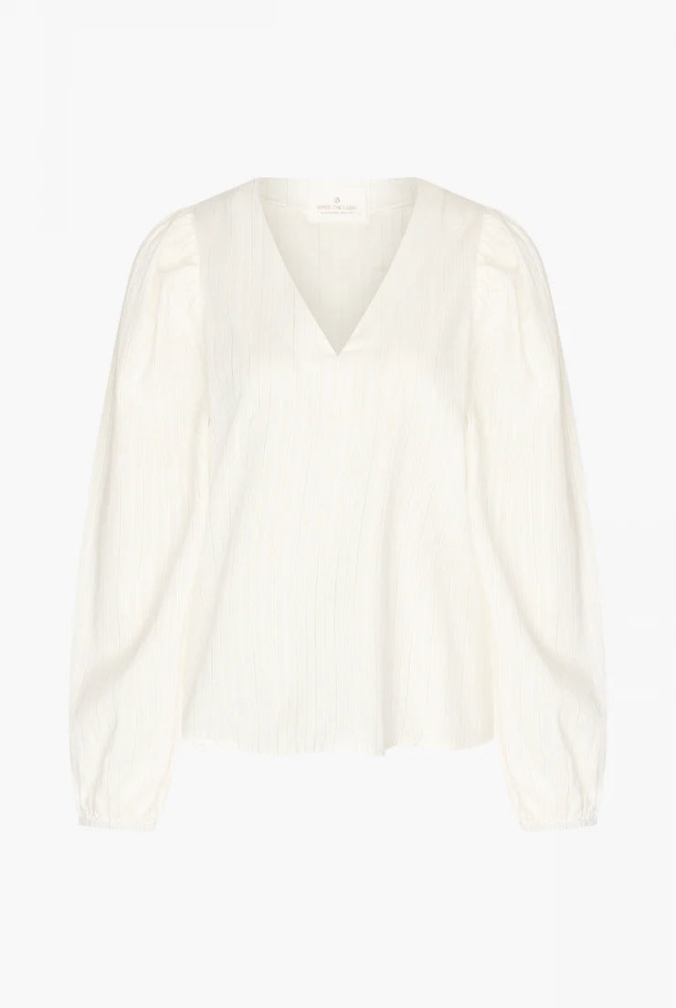 Aimee the label frits blouse white gold