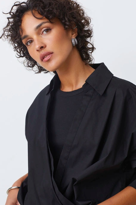 Suncoo lenzo organic cotton wrap blouse