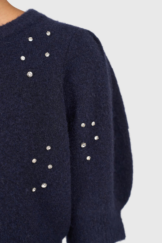 Janice trui Peyton navy bh