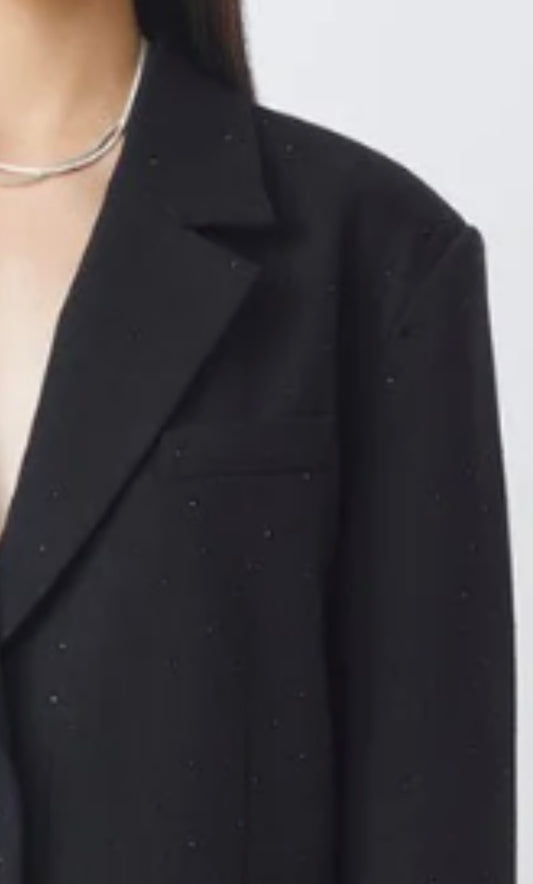 Suncoo blazer Darko zwart met steentjes