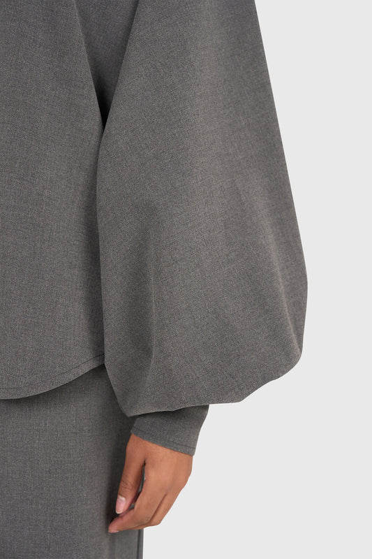 Janice trui stone grey