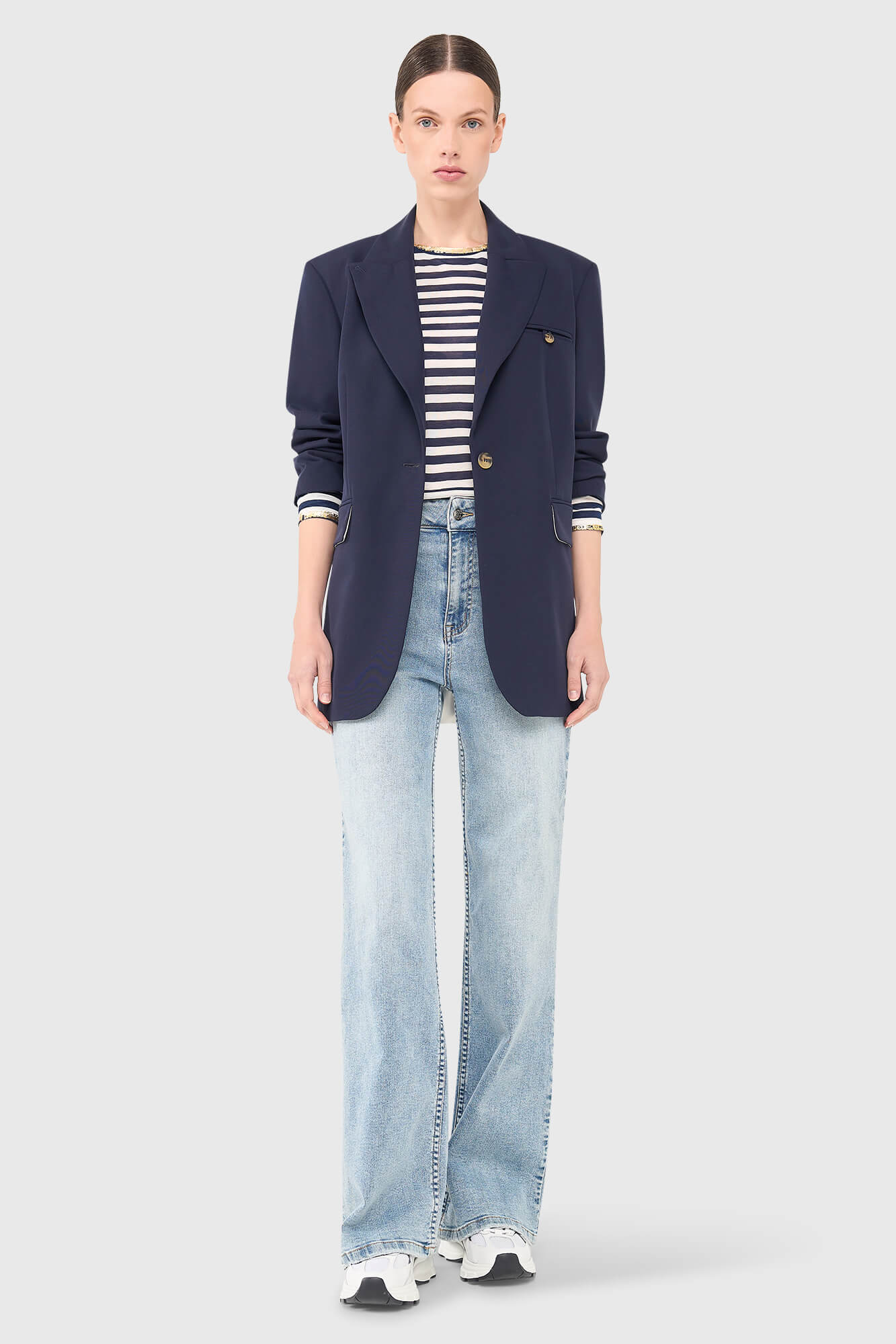 Janice hank blazer donkerblauw
