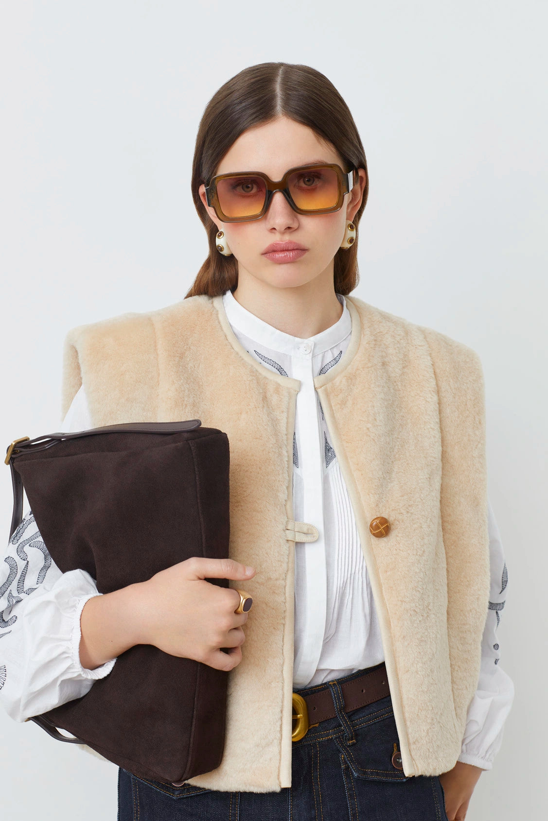 Suncoo faux fur bodywarmer