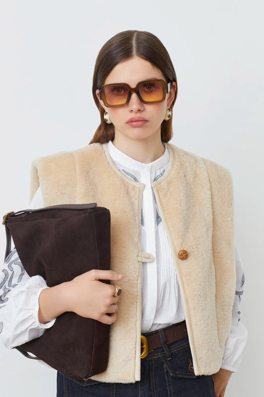 Suncoo faux fur bodywarmer