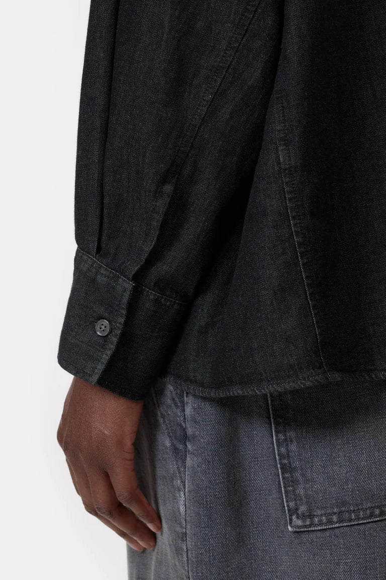 Closed denim cape blouse
