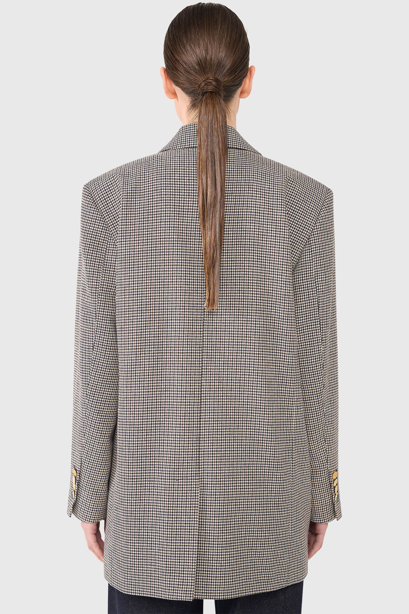 Janice hank blazer beige ruit