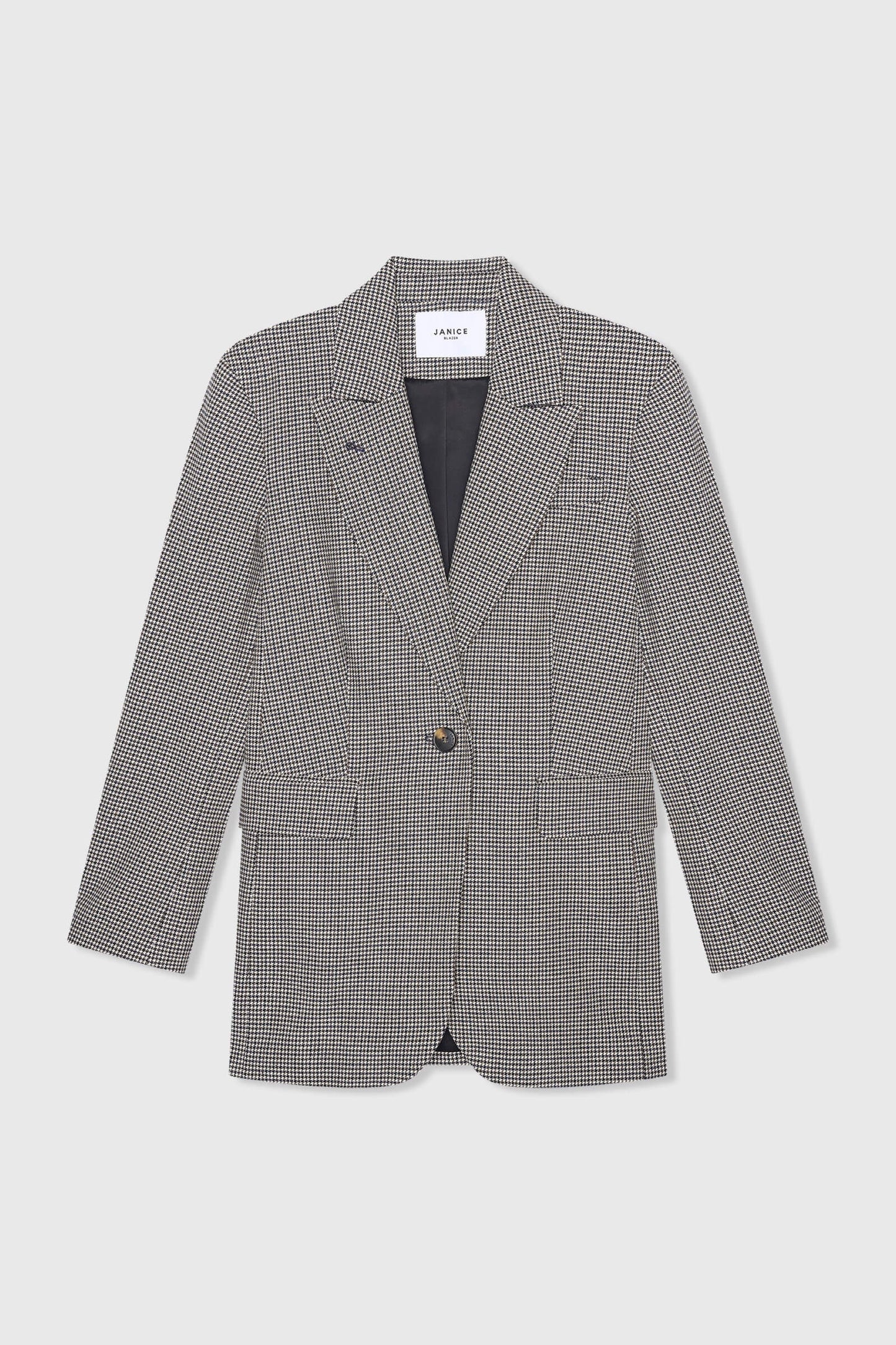 Janice hank blazer beige ruit