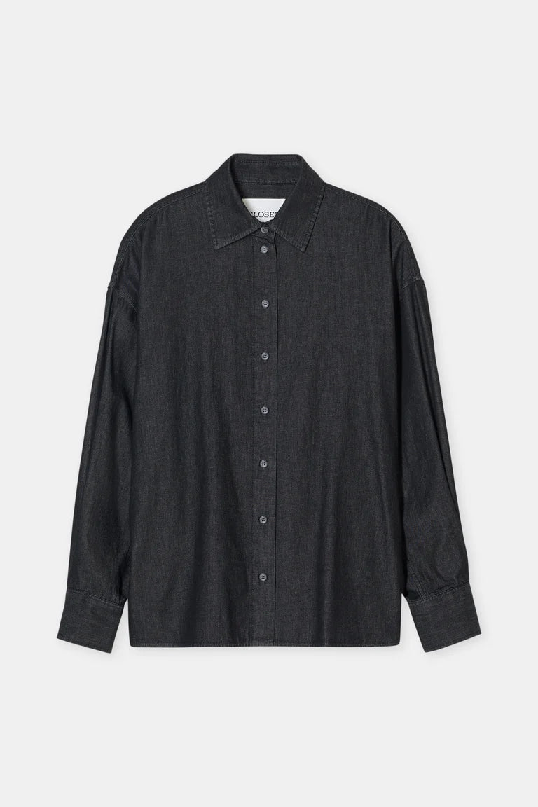 Closed denim cape blouse