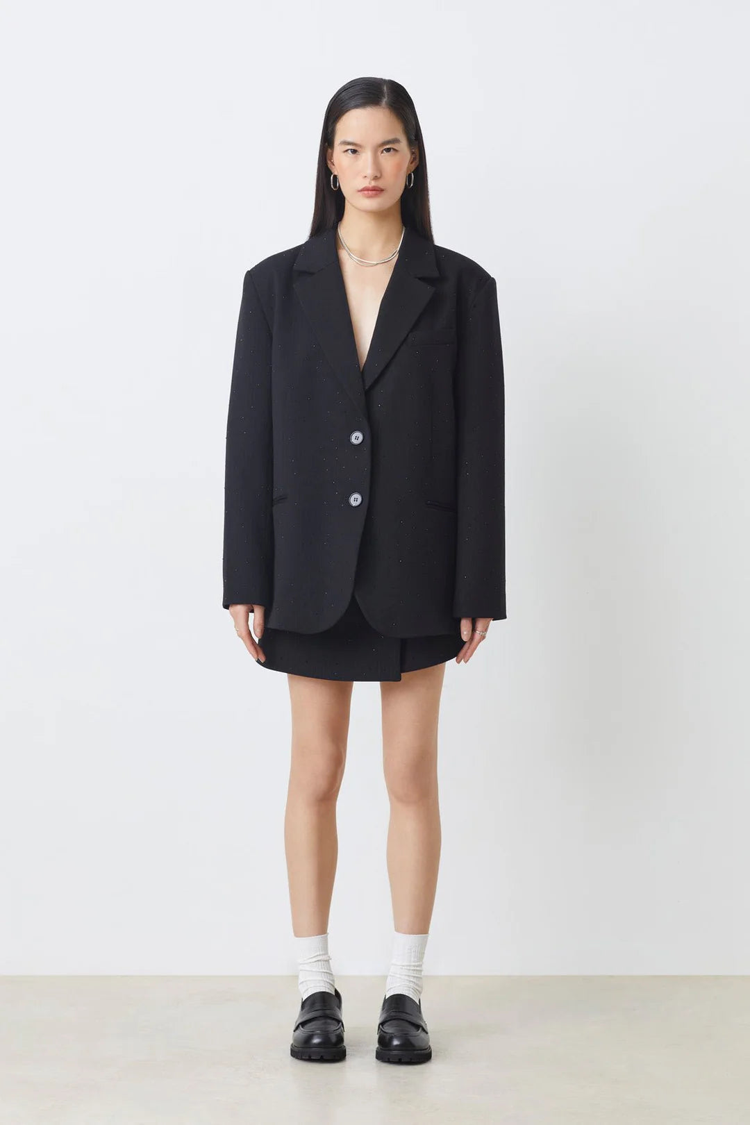 Suncoo blazer Darko zwart met steentjes