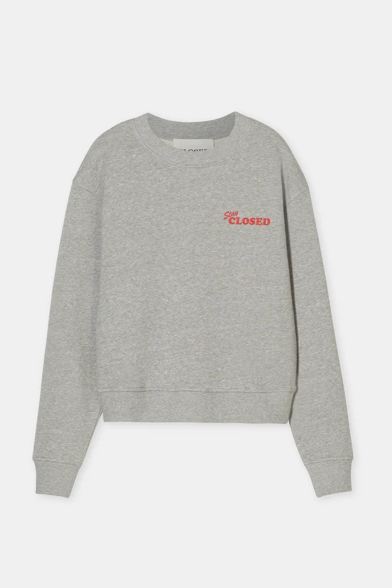 Closed sweatshirt in a cotton blend
