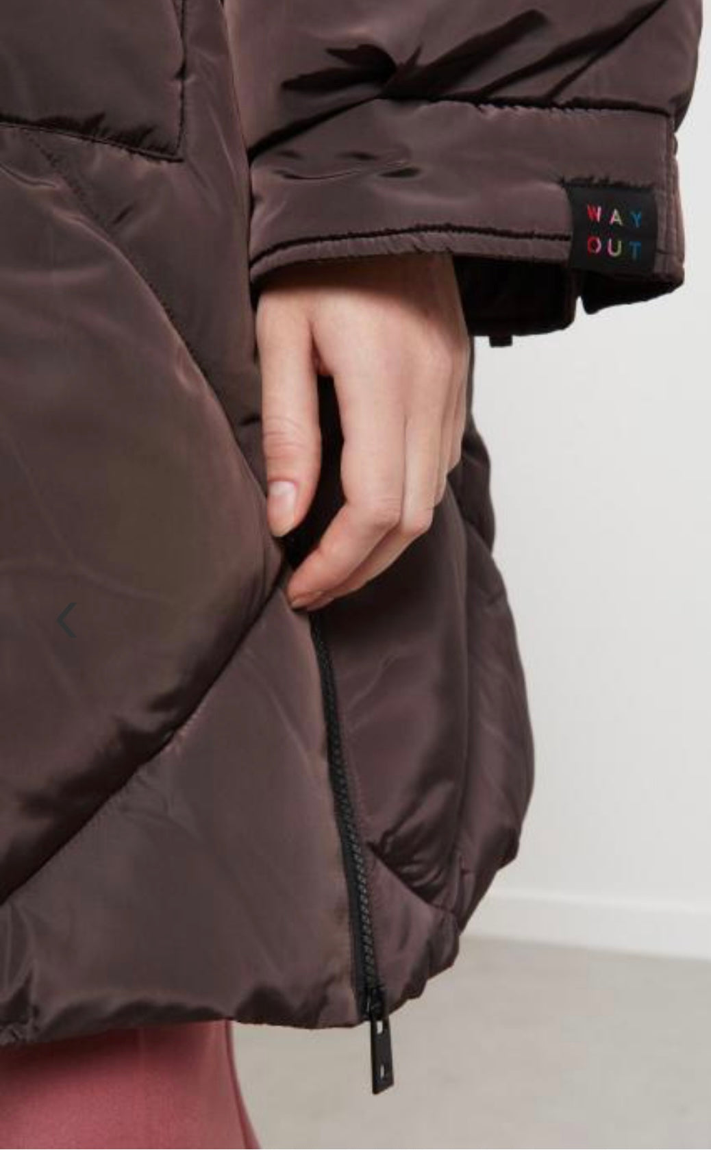 Ottodame puffer coat brown