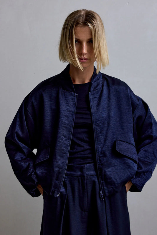 Femmes du sud jacket lacy navy