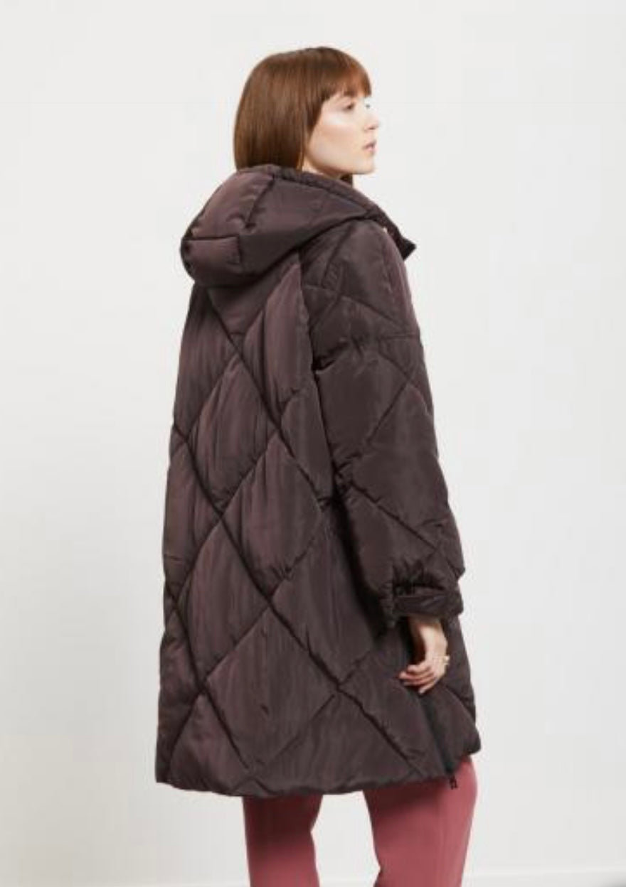 Ottodame puffer coat brown