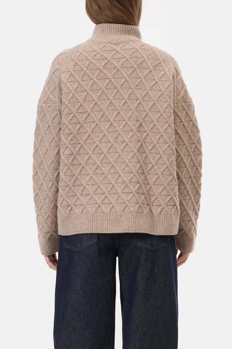 Closed trui met patroon