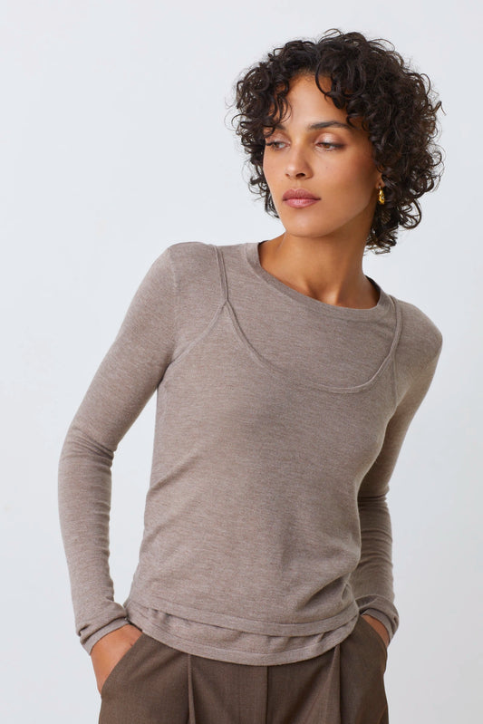 Suncoo trui set prava taupe