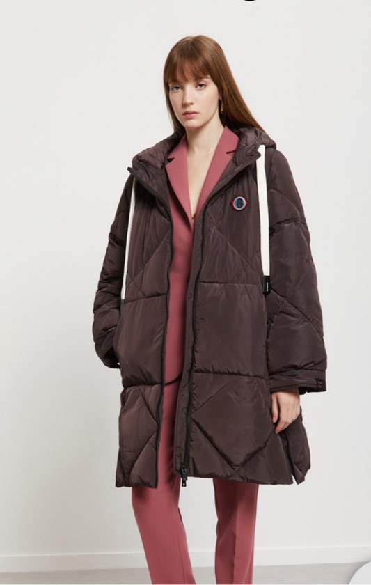 Ottodame puffer coat brown