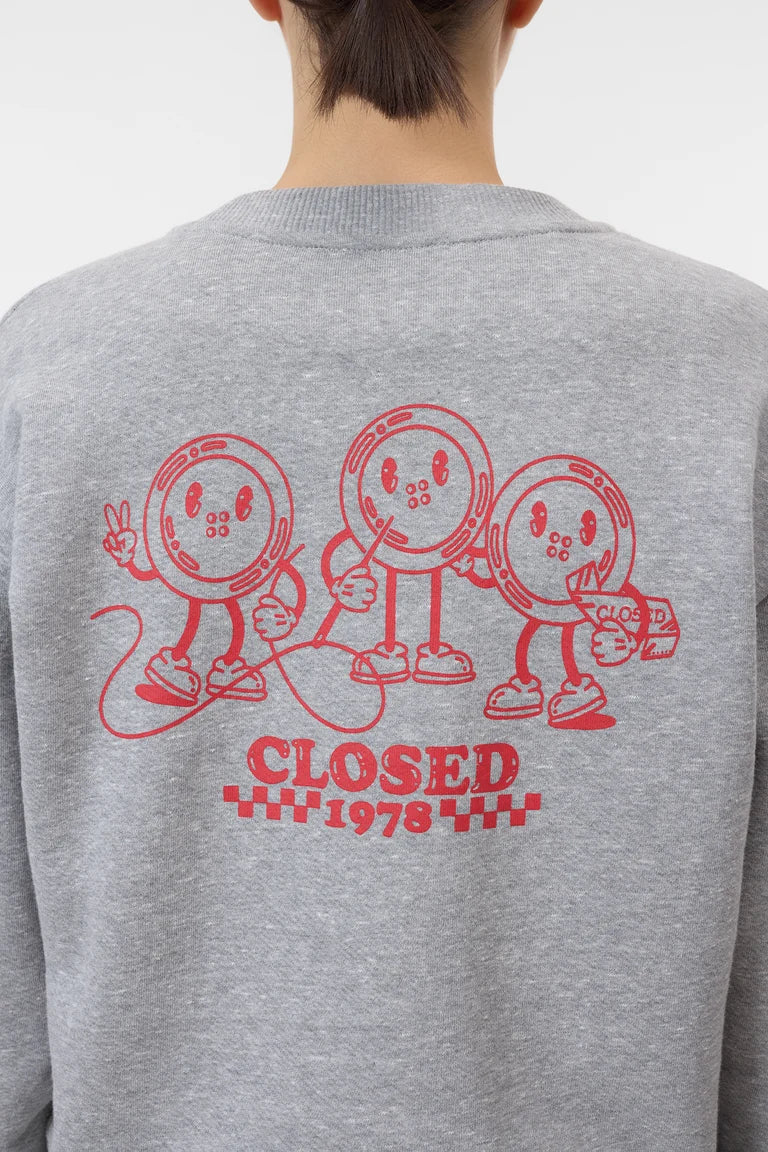 Closed sweatshirt in a cotton blend