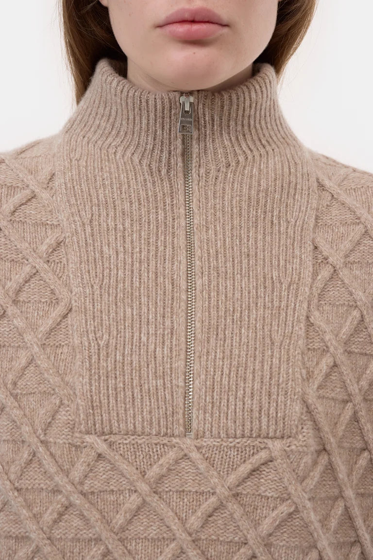 Closed trui met patroon