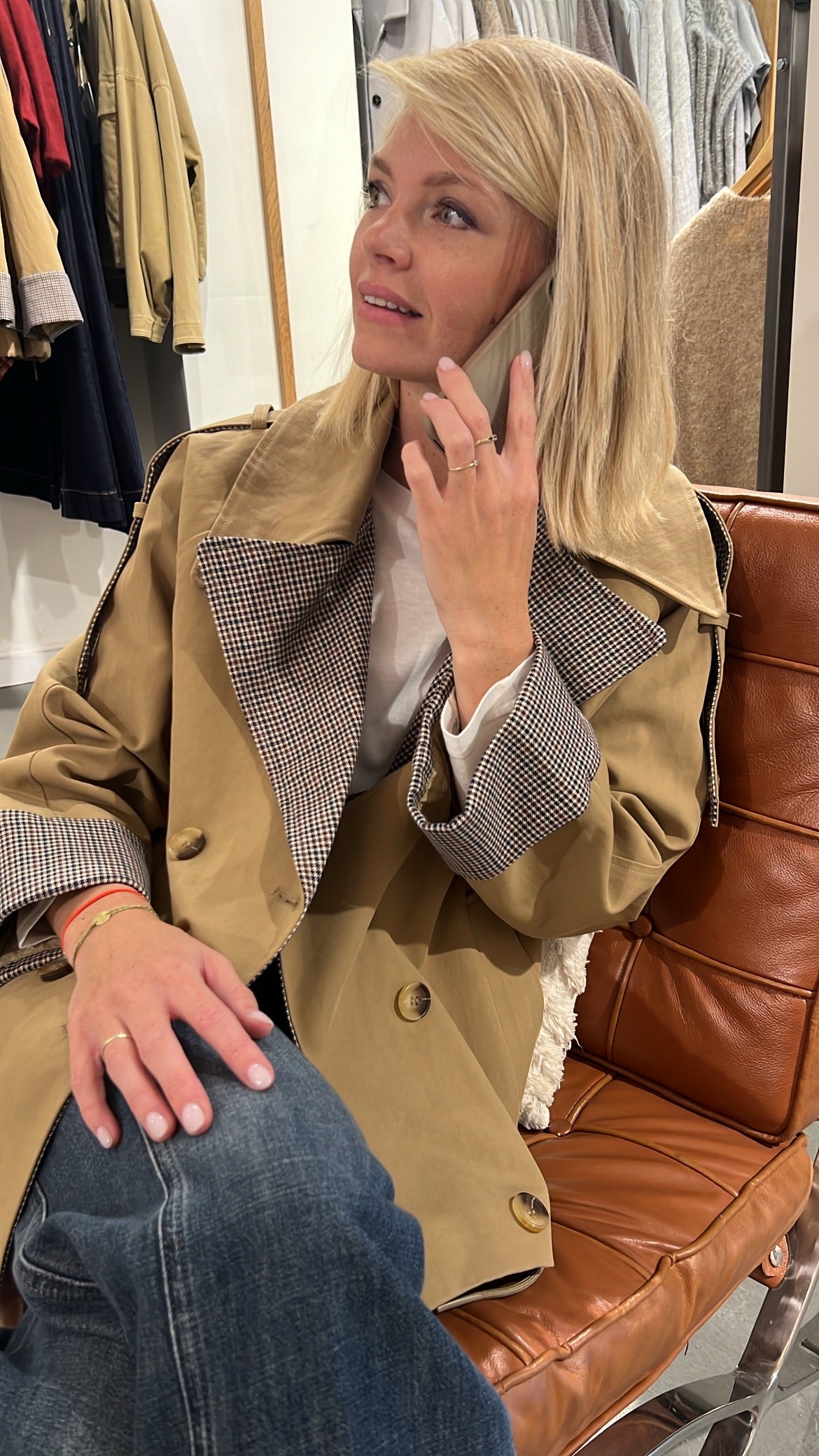 Suncoo korte trenchcoat Eden