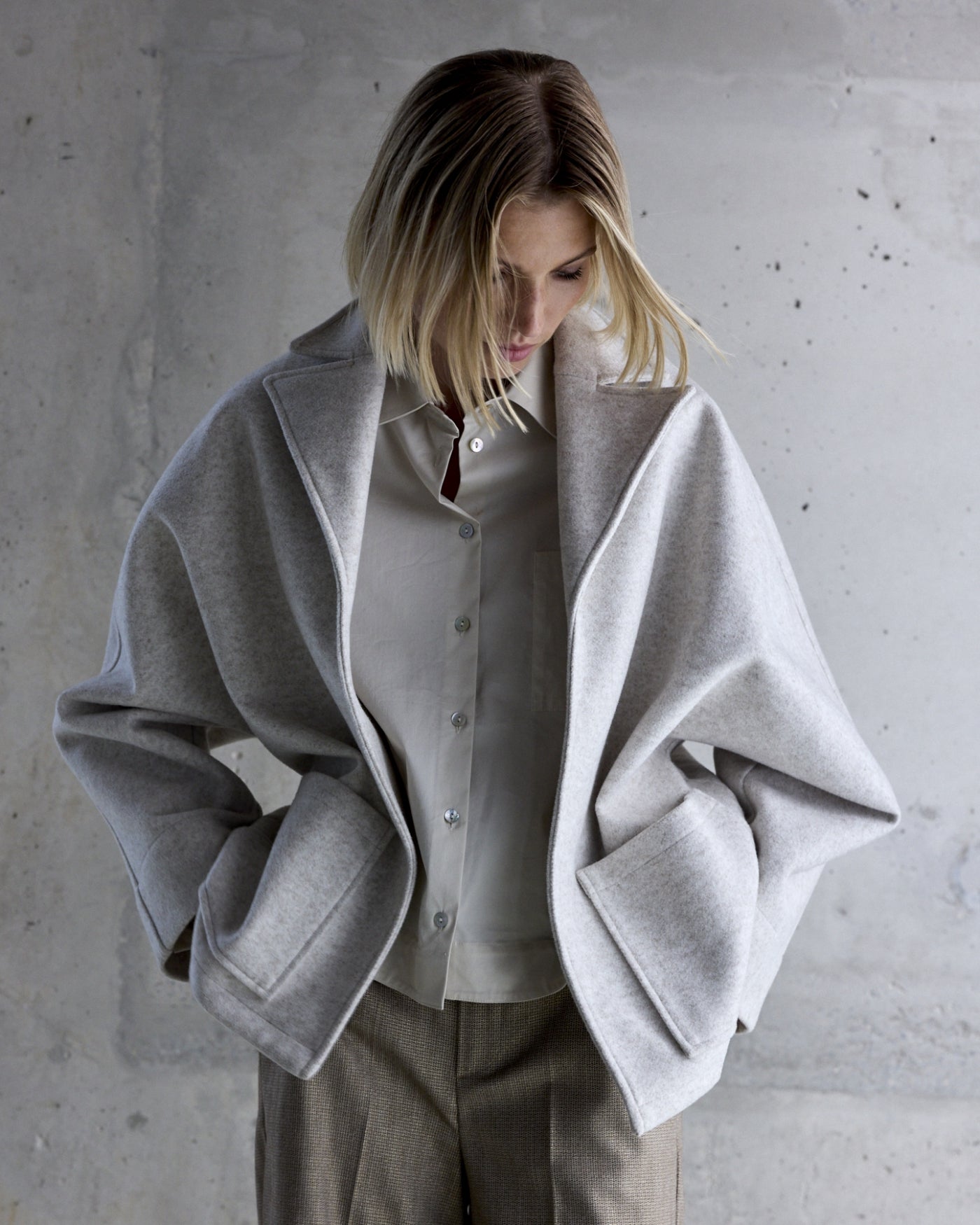 Femmes du sud kimono jas roch wool