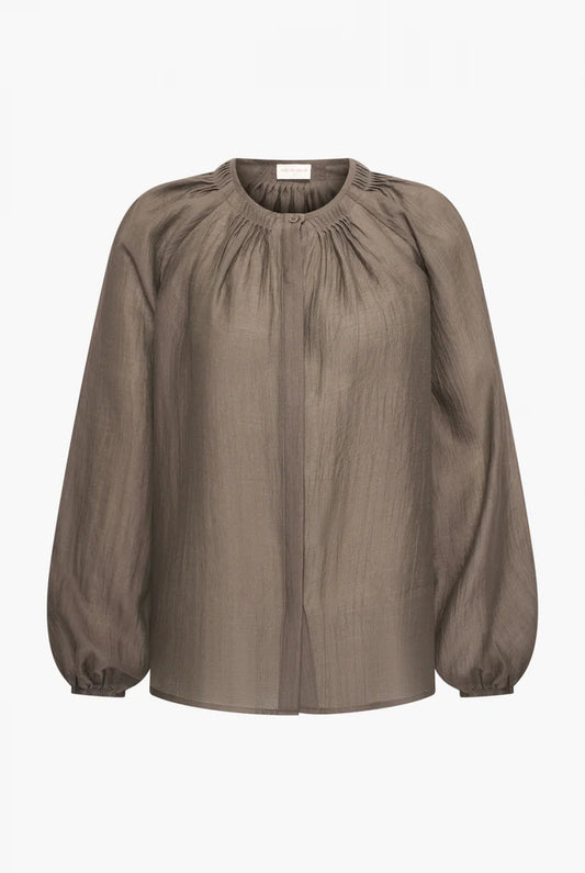 Aimee the label peer blouse taupe