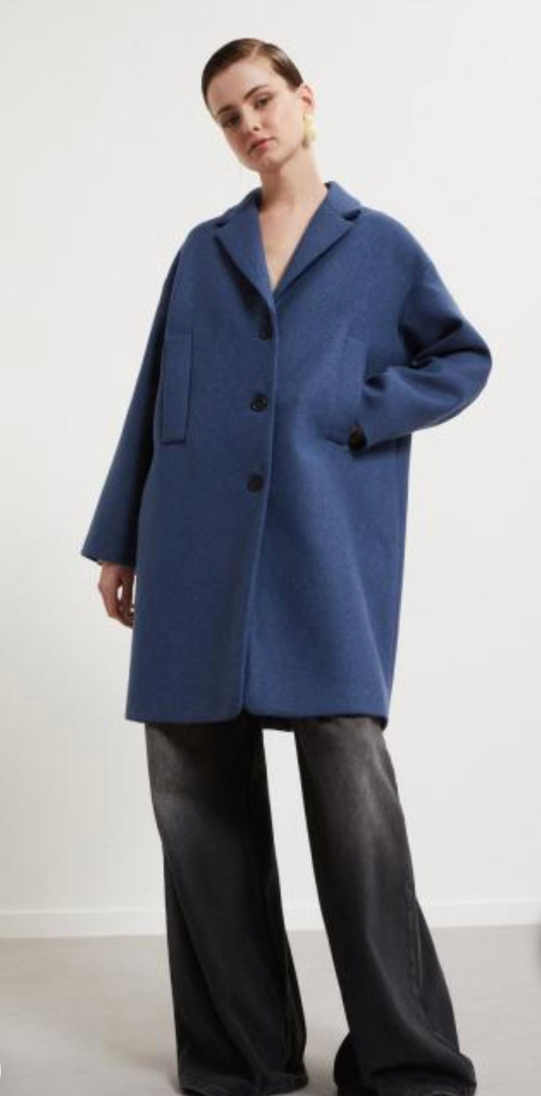 Ottodame wool blend midi coat