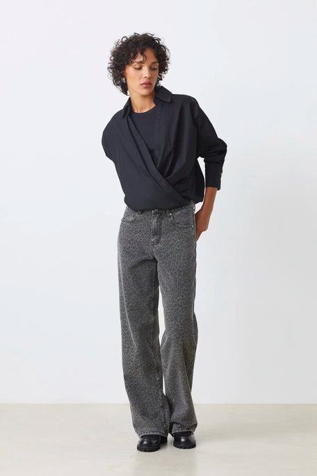 Suncoo lenzo organic cotton wrap blouse