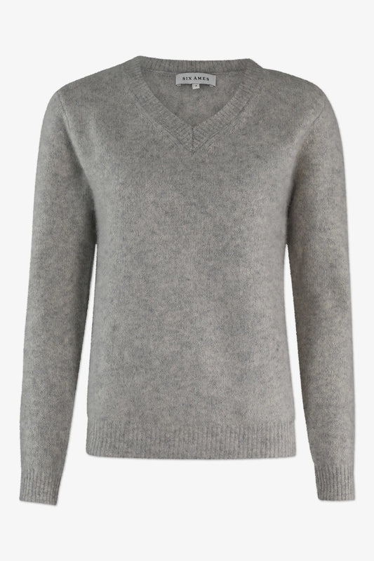 Six Ames megan sweater grey melange
