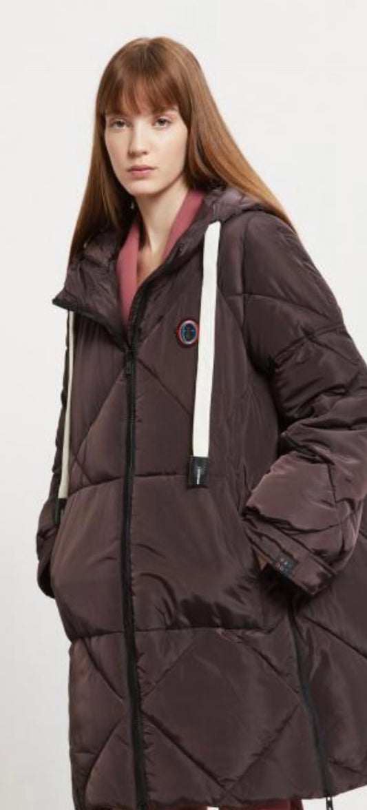 Ottodame puffer coat brown