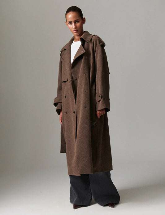 Day Birger et Mikkelsen wool twill trenchcoat lynn
