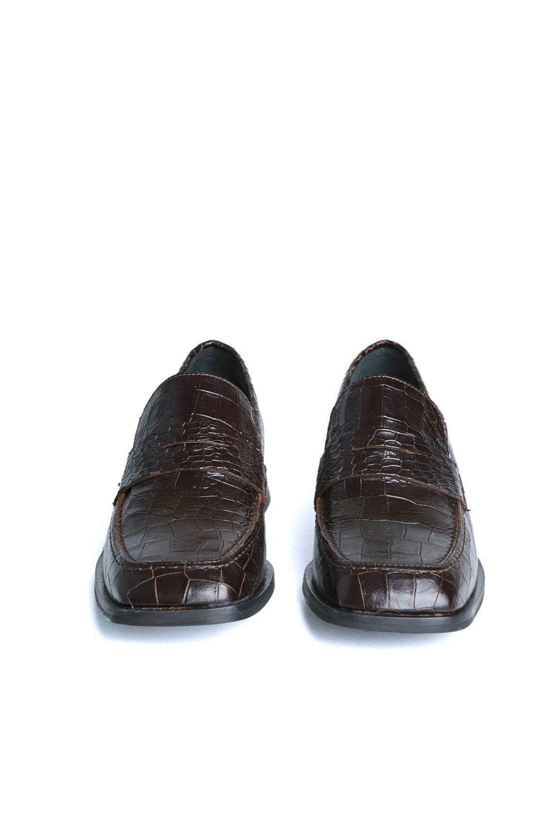 Femmes du sud loafer janique croco bruin