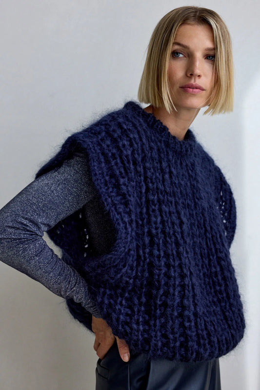 Femmes du sud pullover pascal blauw