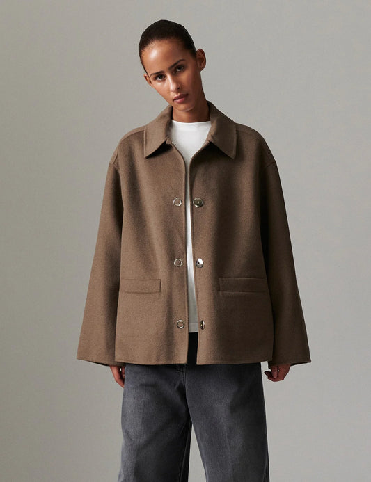 Day Birger et Mikkelsen Matteo coat chocolate chip